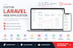 develop a custom laravel web application