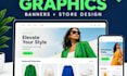 design professional shopify banners and product graphics