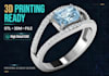 create 3d jewelry cad design for 3d printing