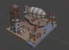 create low poly and mid poly 3d models assets and characters