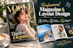 design professional catalog digital planner and book layout