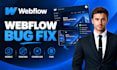 webflow developer for webflow design webflow bug fix webflow website webflow cms