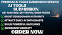 submit your ai saas tool to 300 ai directories for SEO