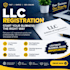 assist with US llc registration and ein application