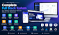 build a complete full stack app website and admin panel