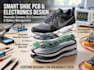 design smart shoe pcb, ble, wearable sensors and battery electronics