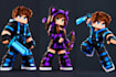 create custom minecraft 3d character models, mobs, skins, animation and assets