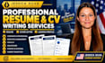 write an executive resume, CV and cover letter