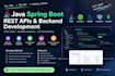 develop java spring boot rest apis and backend applications