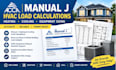 do hvac manual j load calculations, heating cooling and equipment sizing