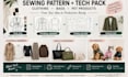 create sewing pattern, fashion design tech pack, bag and pet print ready pattern