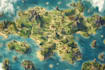 do fantasy map illustration
