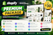 do design professional shopify store graphics, banners