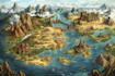 create fantasy map illustrations