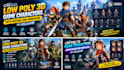 create low poly 3d game characters with rigging and animation in ue5 game