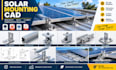 model solar panel mounting brackets, rooftop rails and fabrication drawings