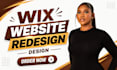 build wix website design, wix website redesign, wix studio website, wix website