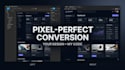 convert figma design to responsive HTML or react website