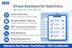 be your fast virtual assistant for data entry and typing work