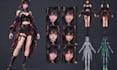 create an animation ready 3d character with facial expressions and rigging