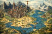 illustration fantasy map illustration