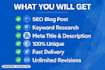 write SEO optimized human blog post and humanize ai text