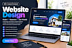 design a custom frontend website as front end developer modern responsive design