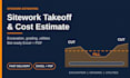 do earthwork, site work, grading, cut and fill and utility takeoff
