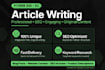 write SEO optimization high quality blog article