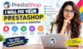 fix, customize german prestashop troubleshooting errors, bugs prestashop module