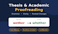 proofread and edit your english writing for grammar