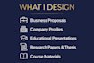design modern presentation, company profile in canva