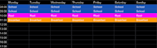 design an aesthetic custom weekly schedule for you