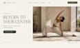 design wix yoga studio website squarespace yoga instructor wellness website