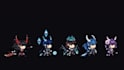 pixel art character, sprite sheet, pixel animation, fnf, isometric pixel, sprite
