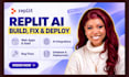 do replit, replit ai fix your replit ai app, debug errors and deploy it properly
