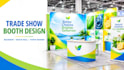 design trade show booth graphics, backdrop, booth wall and popup banner