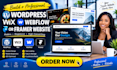 build a professional wordpress wix webflow or framer website