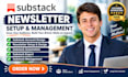 setup substack account design substack newsletter substack automation