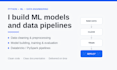 build ml models and data pipelines using python