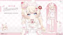 draw and design live2d model 2d vtuber model live2d rigging, vtuber commission