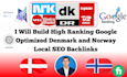 build high ranking google optimized denmark and norway local seo backlinks