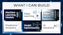 build predictive machine learning, deep learning models and ai solutions