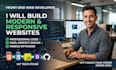 build responsive website landing page or fix HTML CSS javascript bugs