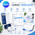 design modern canva resume templates, invoice and insta post