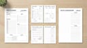 design a beautiful minimalist printable planner and notebook