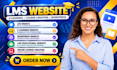 build lms educational website online course website education, elearning website
