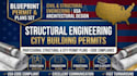do structural engineering drawings and draw city building permit blueprints usa