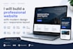 build a professional website with modern design and responsive layout