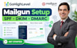 setup mailgun with spf dkim dmarc for gohighlevel